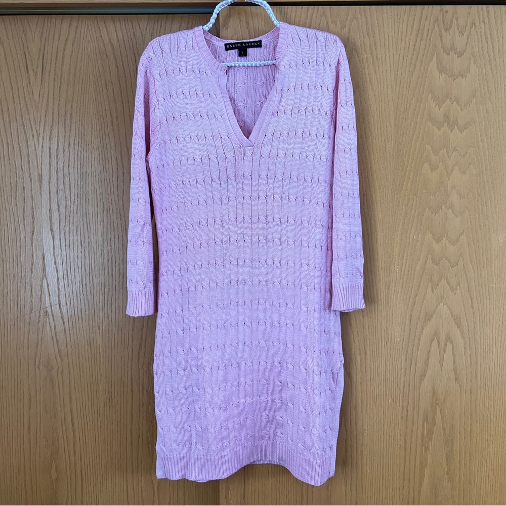 Ralph Lauren Pink Knit Dress